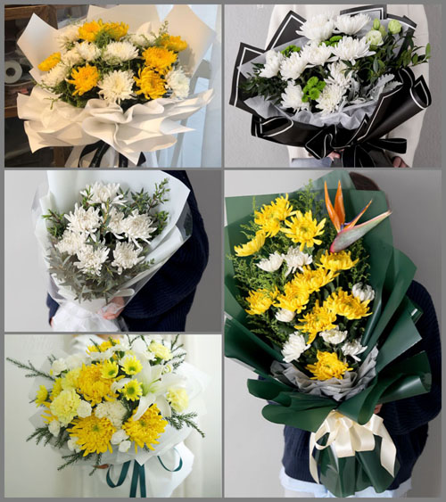 辽宁沈阳新民市于家窝堡乡白事花束代送